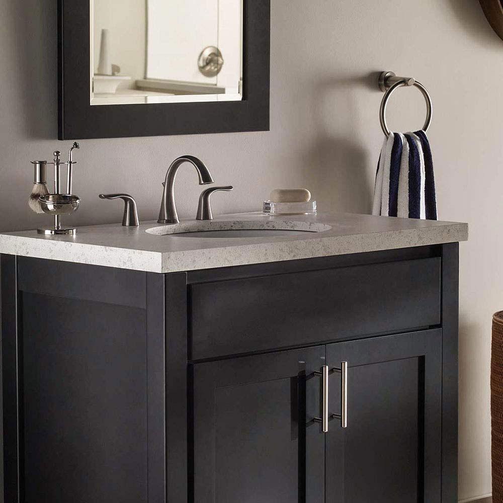Comforsyco Brushed Nickel Round Bar Cabinet Pulls and Drawer Handles