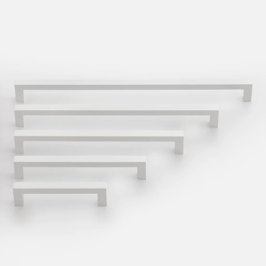 Comforsyco Brushed Nickel Square Pull for Kitchen Cabinets