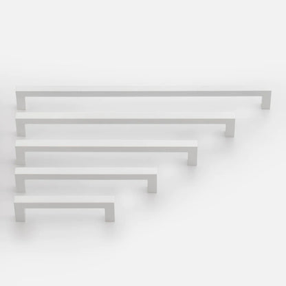 Comforsyco Brushed Nickel Square Pull for Kitchen Cabinets