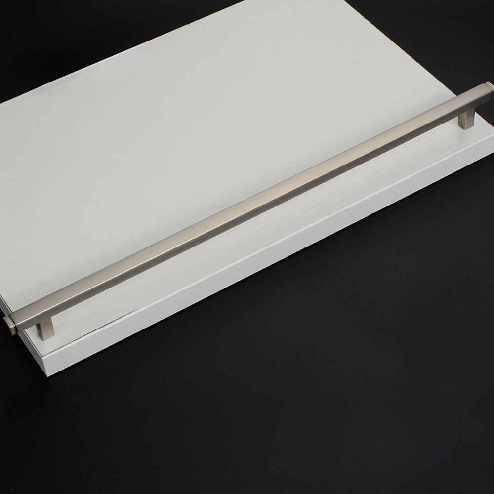 Comforsyco Brushed Square Cabinet Handles and Knobs, Zinc Alloy
