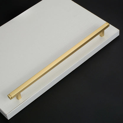 Comforsyco Brushed Square Cabinet Handles and Knobs, Zinc Alloy