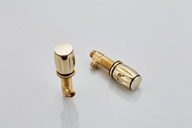 Cascelle 3-Hole Curved Waterfall Bathroom Sink Faucet With Dual Handles