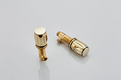 Cascelle 3-Hole Curved Waterfall Bathroom Sink Faucet With Dual Handles