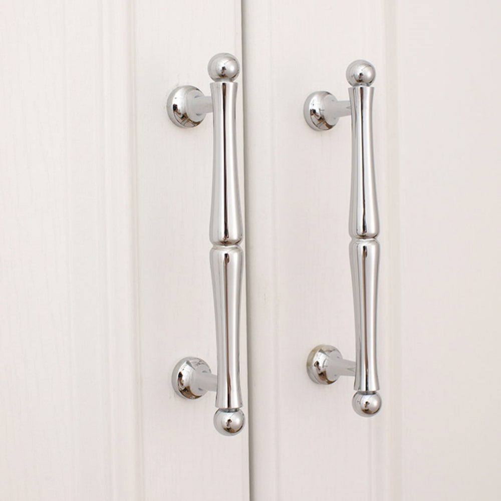 Comforsyco Chrome-Finish Brass Bar Cabinet Pulls and Drawer Handles