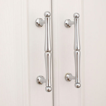 Comforsyco Chrome-Finish Brass Bar Cabinet Pulls and Drawer Handles