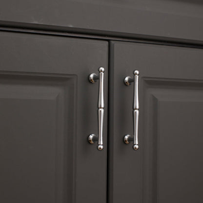 Comforsyco Chrome-Finish Brass Bar Cabinet Pulls and Drawer Handles