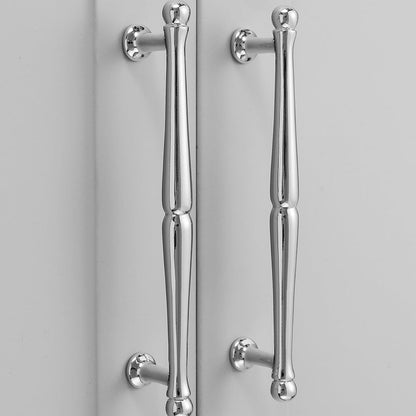 Comforsyco Chrome-Finish Brass Bar Cabinet Pulls and Drawer Handles