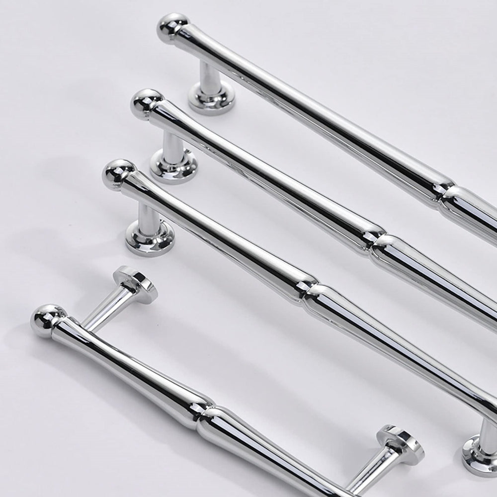 Comforsyco Chrome-Finish Brass Bar Cabinet Pulls and Drawer Handles