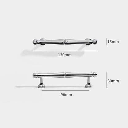 Comforsyco Chrome-Finish Brass Bar Cabinet Pulls and Drawer Handles