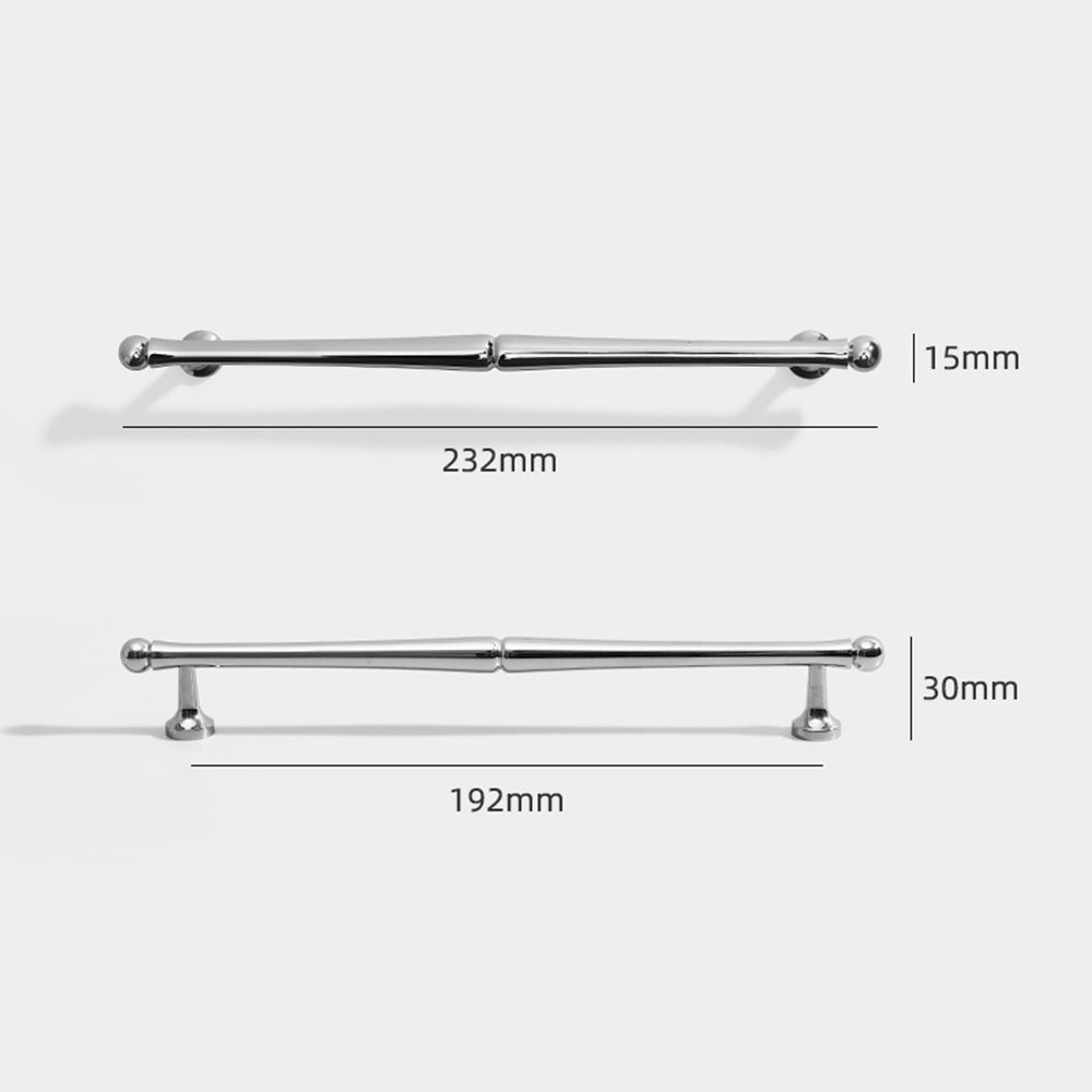 Comforsyco Chrome-Finish Brass Bar Cabinet Pulls and Drawer Handles