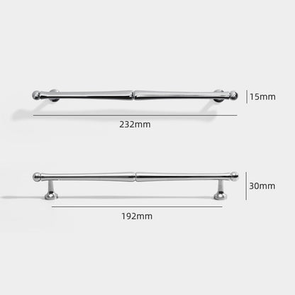 Comforsyco Chrome-Finish Brass Bar Cabinet Pulls and Drawer Handles