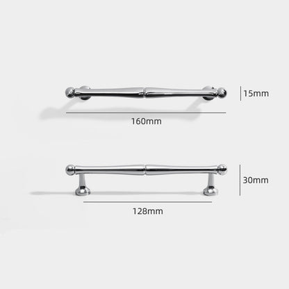 Comforsyco Chrome-Finish Brass Bar Cabinet Pulls and Drawer Handles