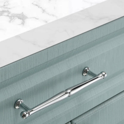 Comforsyco Chrome-Finish Brass Bar Cabinet Pulls and Drawer Handles