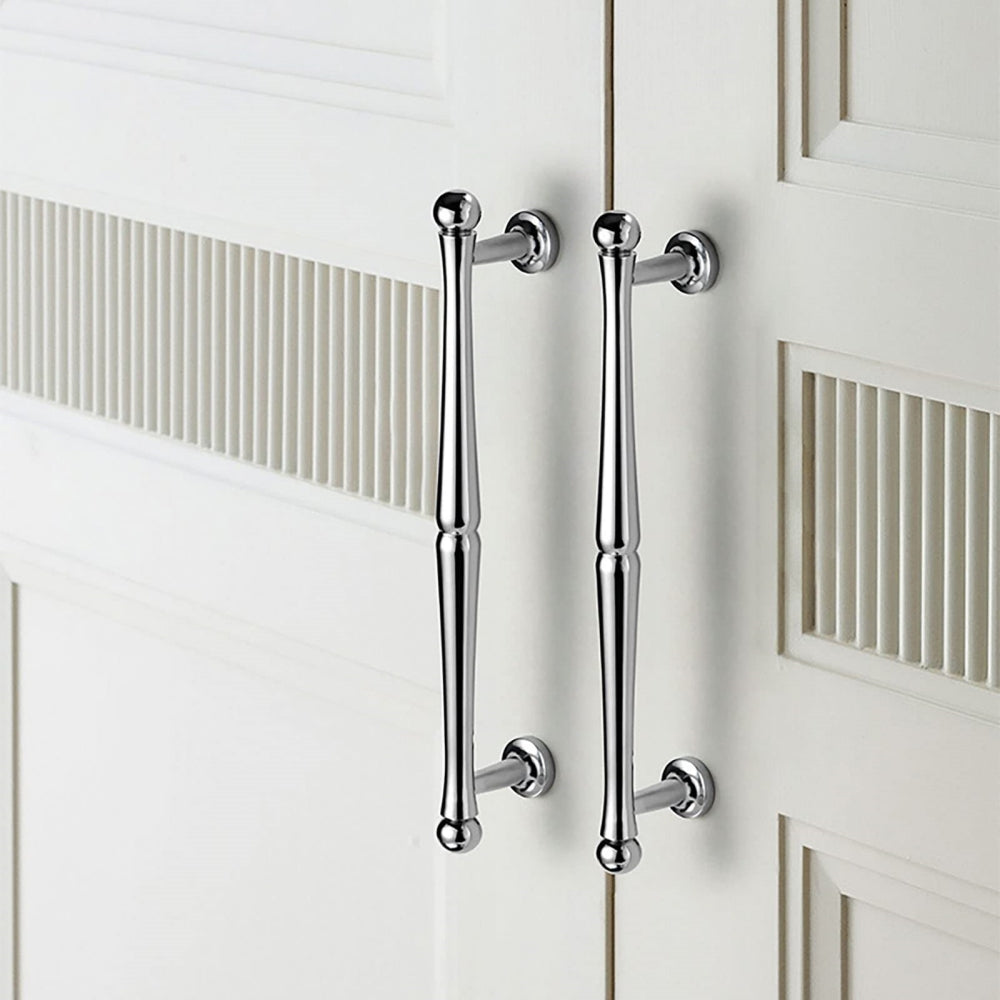 Comforsyco Chrome-Finish Brass Bar Cabinet Pulls and Drawer Handles