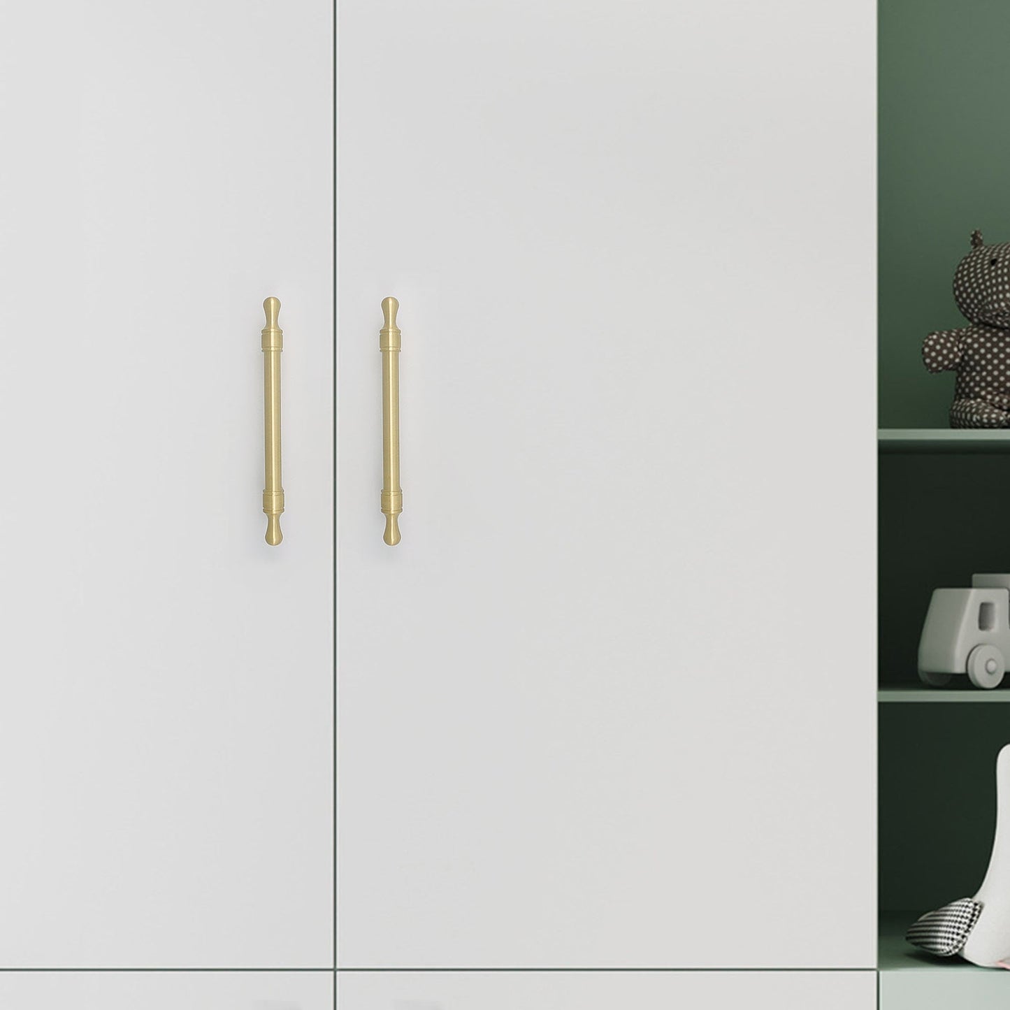 Comforsyco Classic Gold Zinc Alloy Cabinet Pulls for Drawers and Dressers
