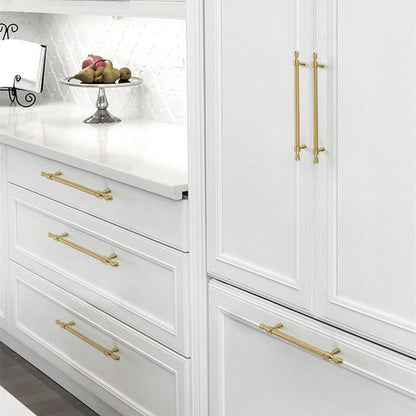 Comforsyco Classic Gold Zinc Alloy Cabinet Pulls for Drawers and Dressers