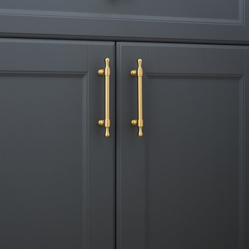 Comforsyco Classic Gold Zinc Alloy Cabinet Pulls for Drawers and Dressers