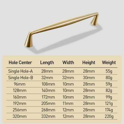 Comforsyco Classic Retro Brass Furniture Cabinet Pulls