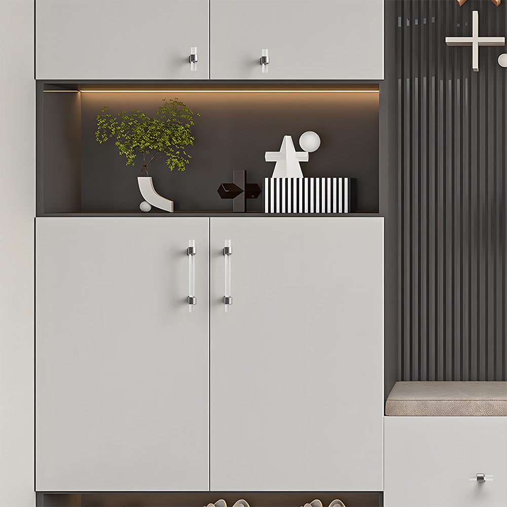 Comforsyco Clear Acrylic Cabinet Pulls and Knobs, Gold / Silver Options
