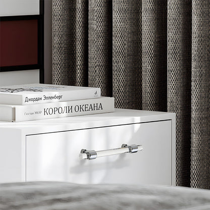 Comforsyco Clear Acrylic Cabinet Pulls and Knobs, Gold / Silver Options