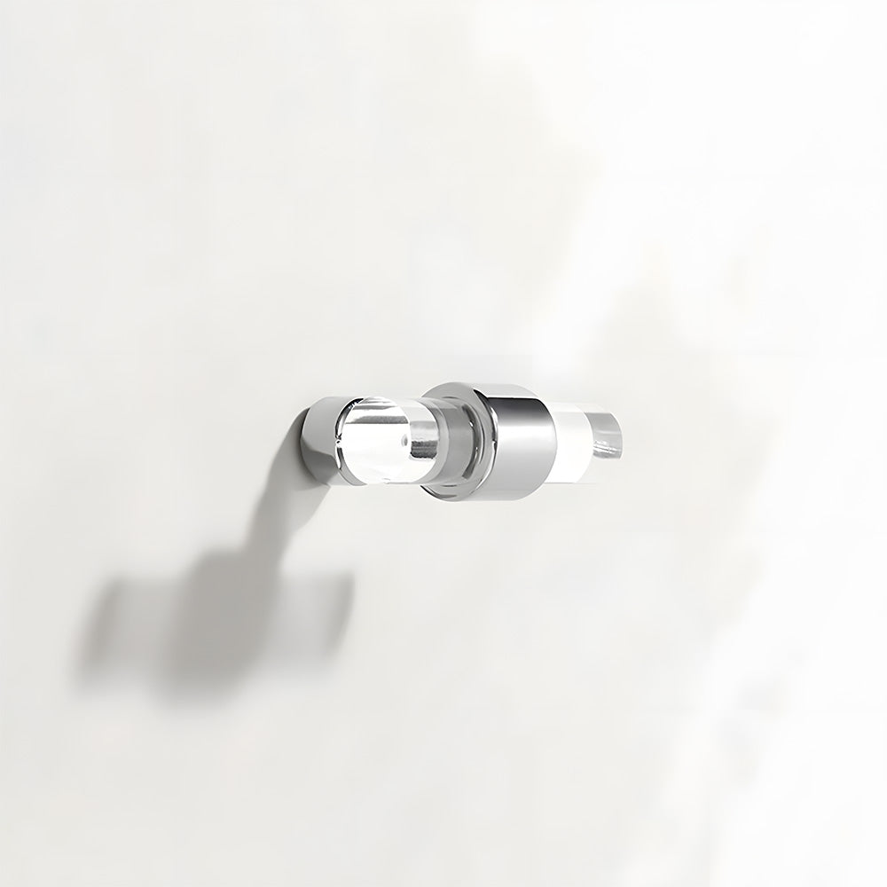 Comforsyco Clear Acrylic Cabinet Pulls and Knobs, Gold / Silver Options