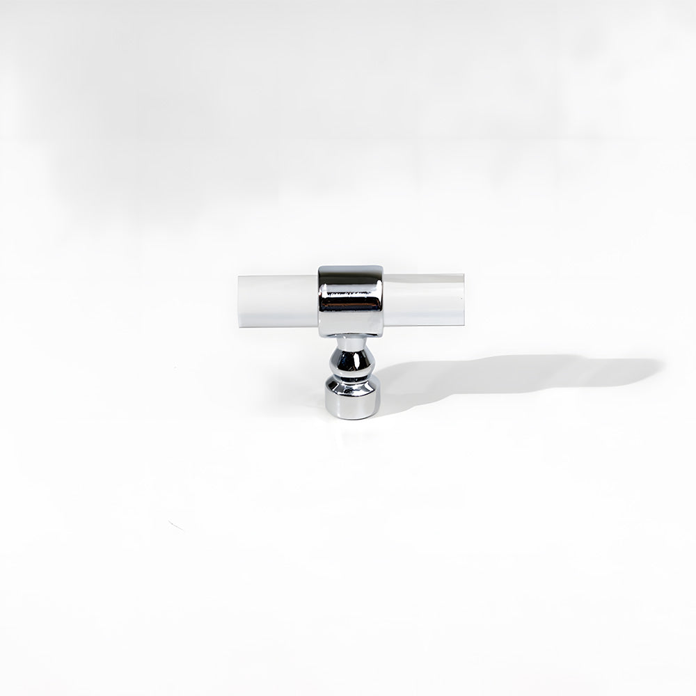 Comforsyco Clear Acrylic Cabinet Pulls and Knobs, Gold / Silver Options