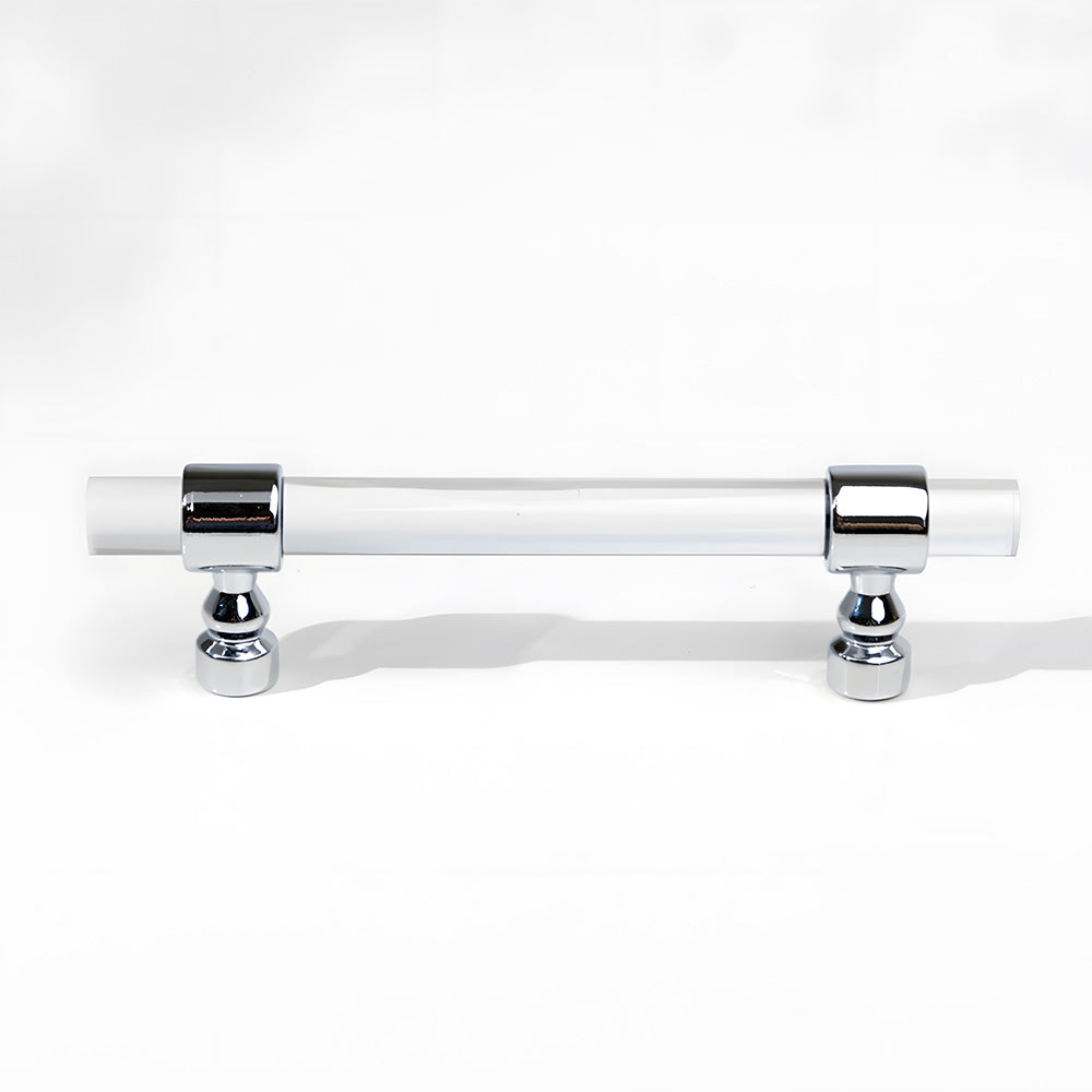 Comforsyco Clear Acrylic Cabinet Pulls and Knobs, Gold / Silver Options