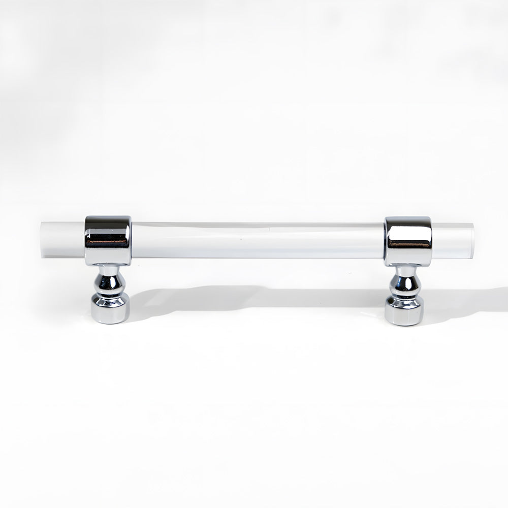 Comforsyco Clear Acrylic Cabinet Pulls and Knobs, Gold / Silver Options