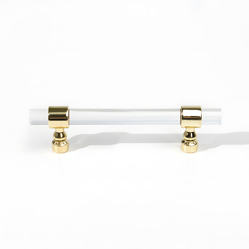 Comforsyco Clear Acrylic Cabinet Pulls and Knobs, Gold / Silver Options