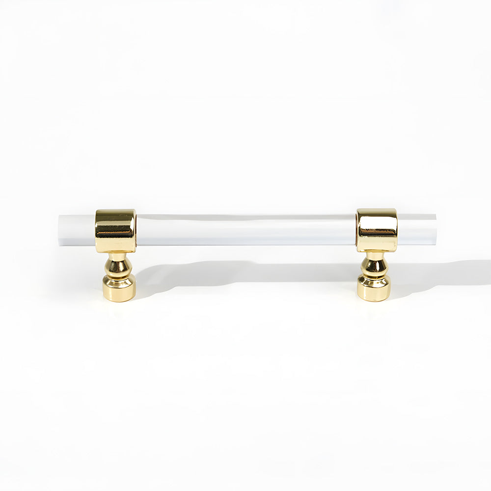 Comforsyco Clear Acrylic Cabinet Pulls and Knobs, Gold / Silver Options