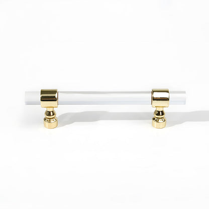 Comforsyco Clear Acrylic Cabinet Pulls and Knobs, Gold / Silver Options