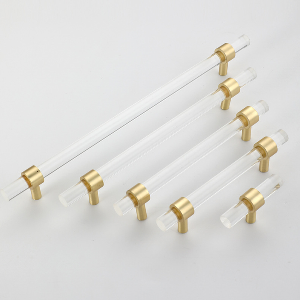 Comforsyco Clear Acrylic Crystal Drawer Knob Dresser Handles