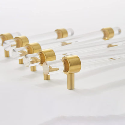 Comforsyco Clear Acrylic Crystal Drawer Knob Dresser Handles