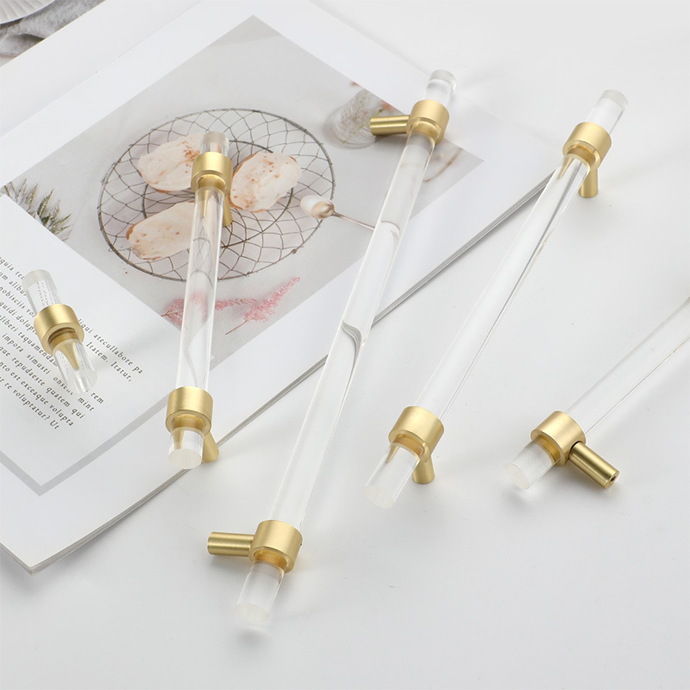 Comforsyco Clear Acrylic Crystal Drawer Knob Dresser Handles