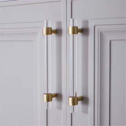 Comforsyco Clear Acrylic Crystal Drawer Knob Dresser Handles
