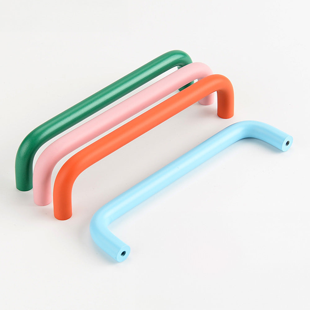 Comforsyco Colorful Curved Cabinet Pulls and Knobs for Kids' Room Furniture