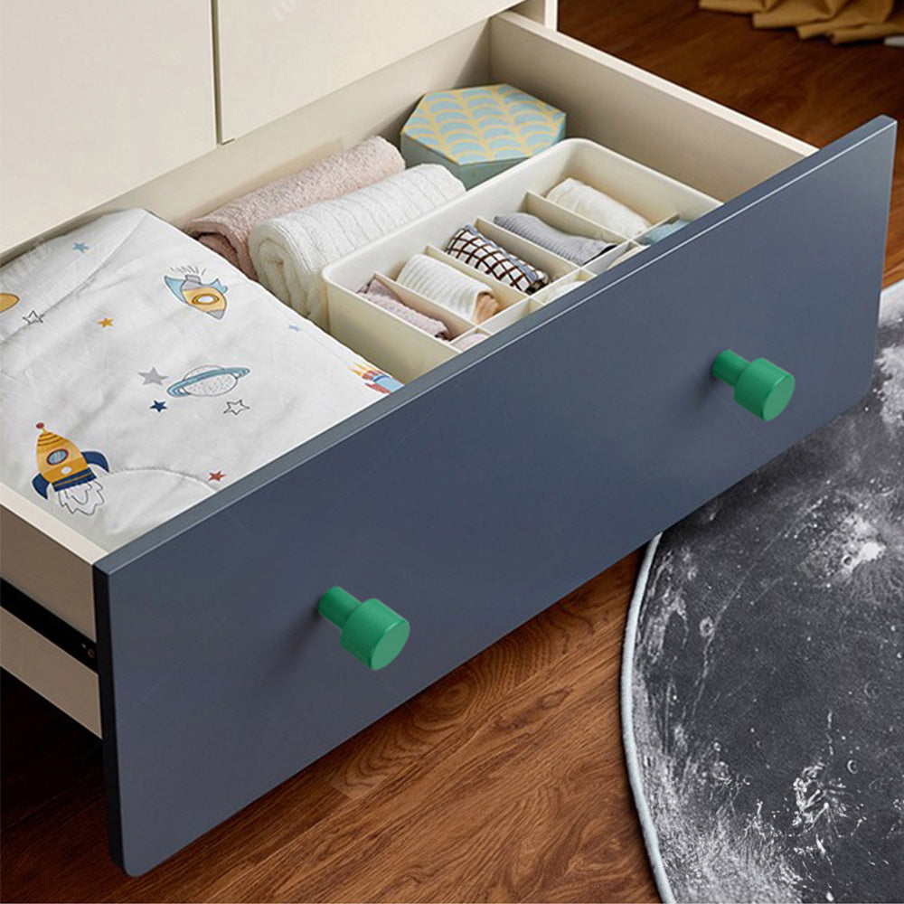 Comforsyco Colorful Curved Cabinet Pulls and Knobs for Kids' Room Furniture