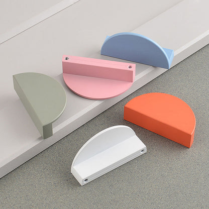 Comforsyco Colorful Half Moon Cabinet Pulls for Kids Rooms