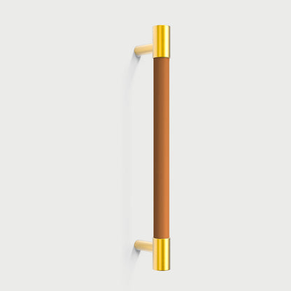 Comforsyco Colorful Leather and Brass Cabinet Pulls and Knobs