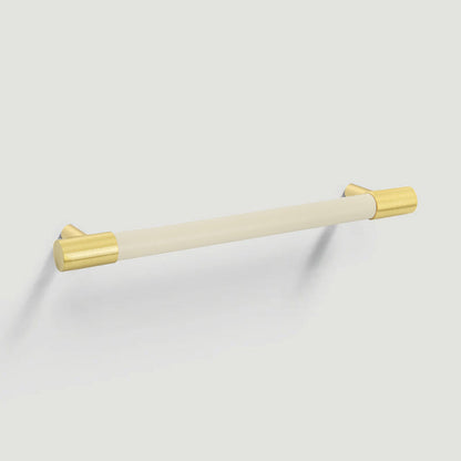 Comforsyco Colorful Leather and Brass Cabinet Pulls and Knobs