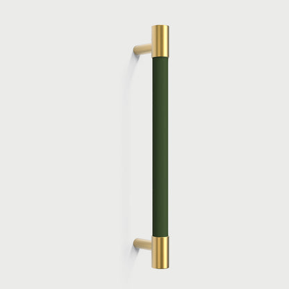 Comforsyco Colorful Leather and Brass Cabinet Pulls and Knobs