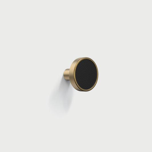 Comforsyco Colorful Leather and Brass Cabinet Pulls and Knobs