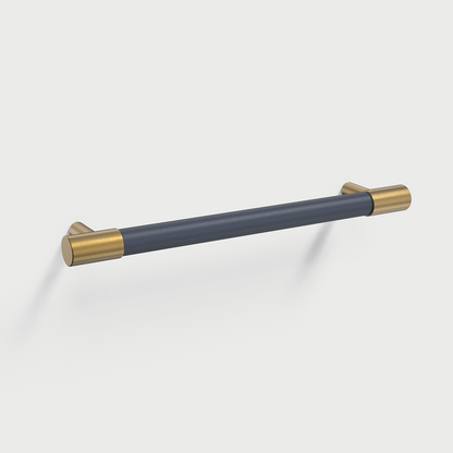 Comforsyco Colorful Leather and Brass Cabinet Pulls and Knobs