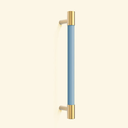 Comforsyco Colorful Leather and Brass Cabinet Pulls and Knobs