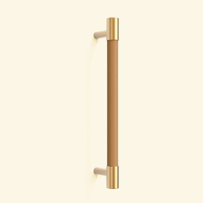 Comforsyco Colorful Leather and Brass Cabinet Pulls and Knobs