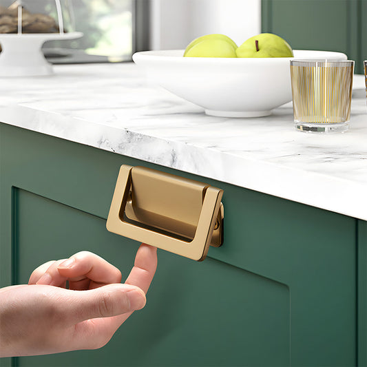 Comforsyco Concealed Flush Drawer Pulls and Ring Handles