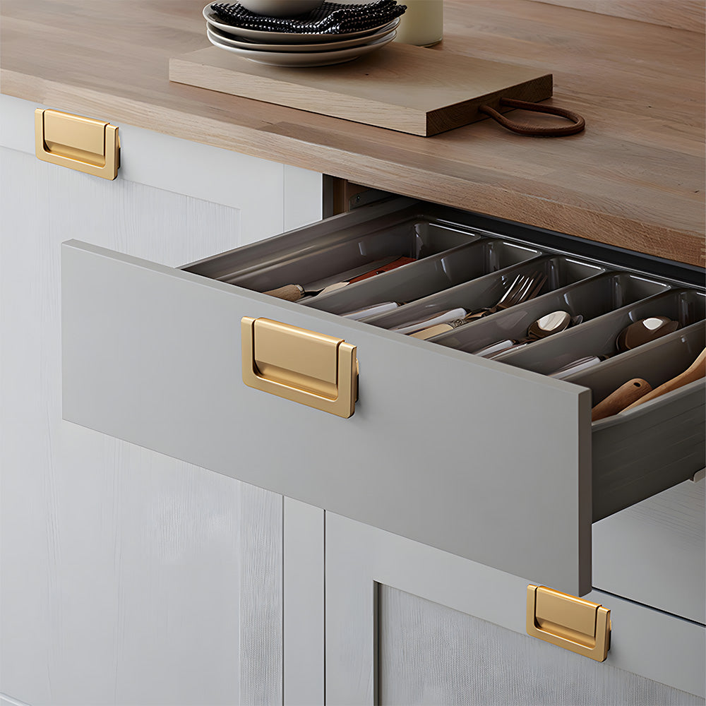 Comforsyco Concealed Flush Drawer Pulls and Ring Handles