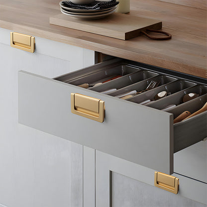 Comforsyco Concealed Flush Drawer Pulls and Ring Handles