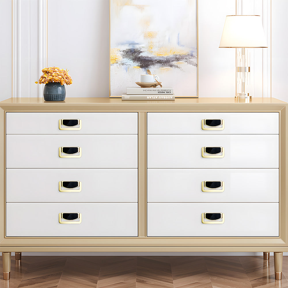 Comforsyco Concealed Ring Shell Inlay Cabinet Pulls, Zinc Alloy Drawer Handles
