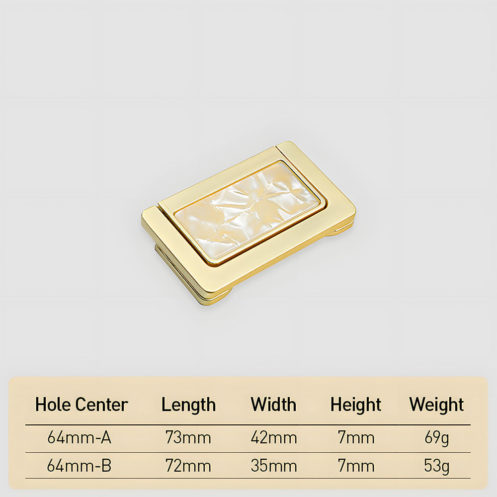 Comforsyco Concealed Ring Shell Inlay Cabinet Pulls, Zinc Alloy Drawer Handles